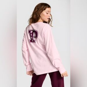 Victoria Secret PINK Long Sleeve Crew Neck Shirt Size XS NWT
